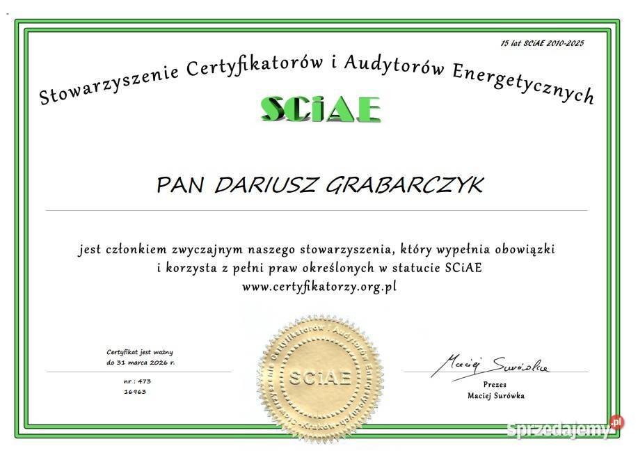 Świadectwa energetyczne DOM z dojazdem Pozostałe usługi Wrocław