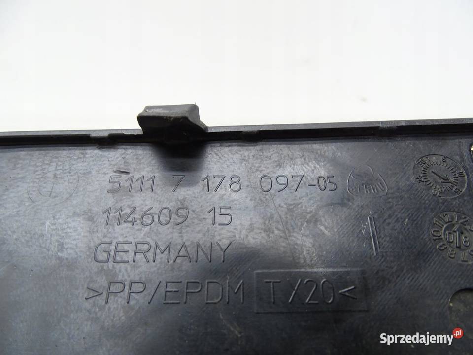 KRATKA ZDERZAKA LEWA LEWY PRZÓD BMW E60 E61 LCI osobowe małopolskie