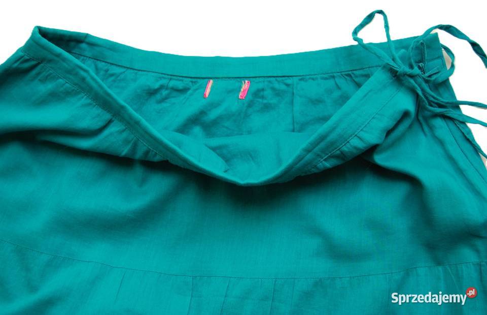 Spódnica midi haftowana Cream 36 S bawełna zielony Lublin