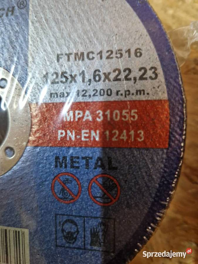 FALON TECH TARCZA TARCZE DO METALU 125x16mm Pozostałe Głogowa