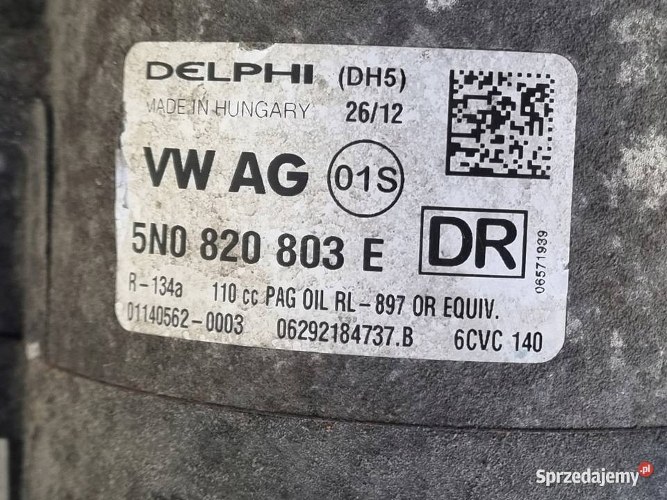 SPRĘŻARKA KLIMATYZACJI VW Tiguan 20 TDI pompa osobowe Kompresory klimatyzacji Rudka sprzedam