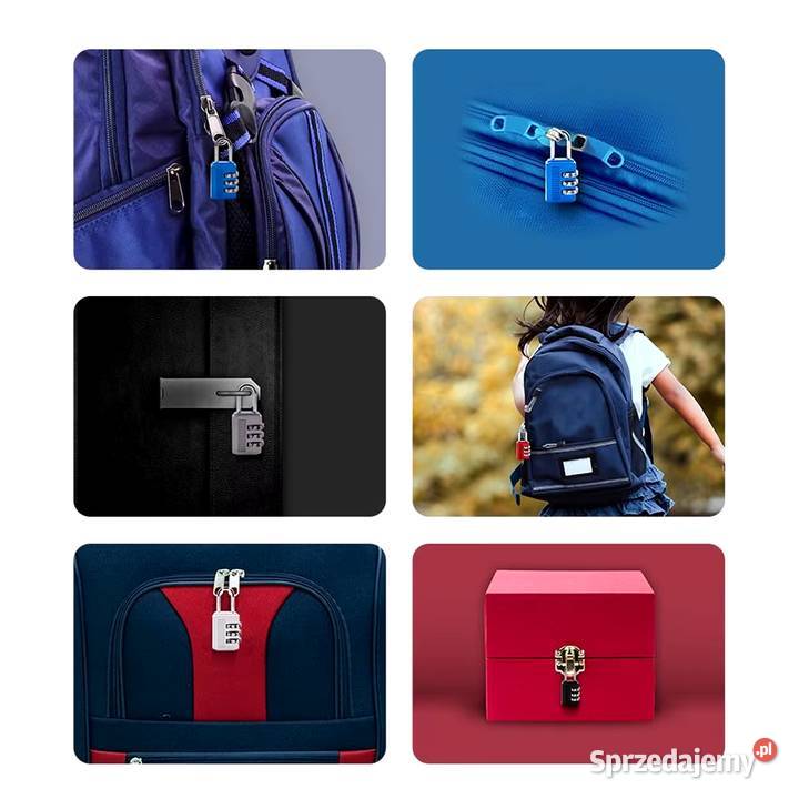 Solidna kłódka szyfrowa 4cyfry Zatrzaskowa Płock