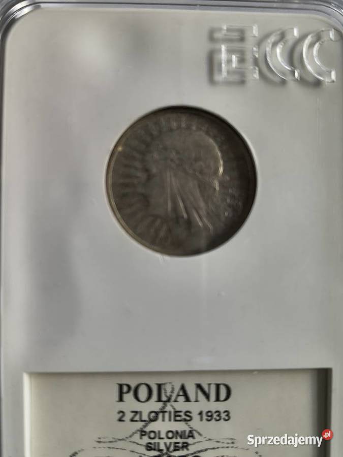 2 1933 Polonia grading GNC nota AU53 zachodniopomorskie Szczecin sprzedam