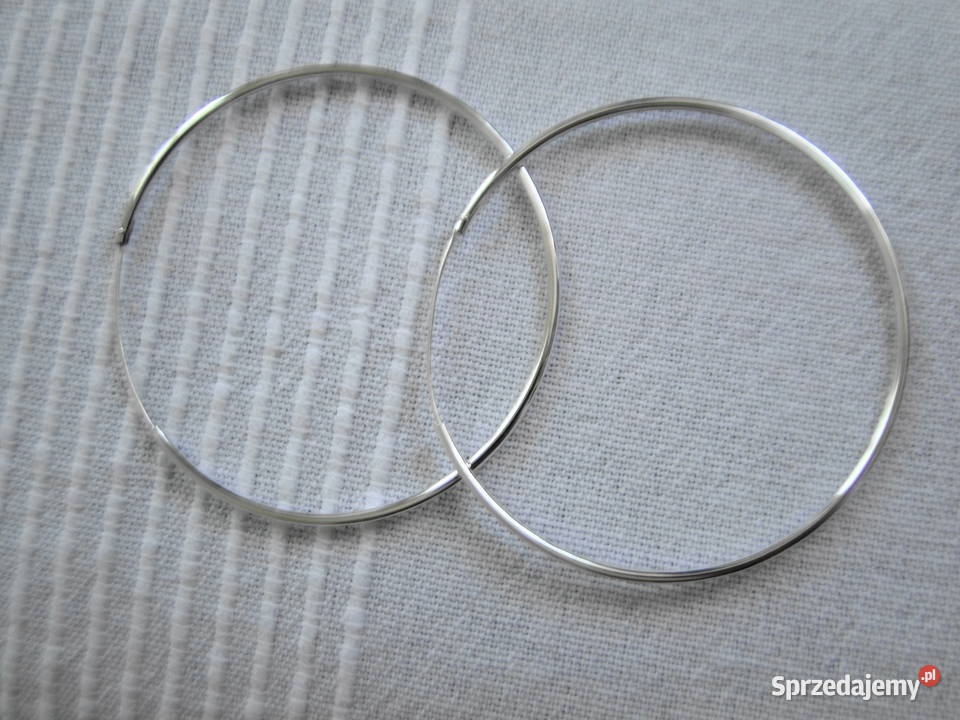 Wielkie koła kolczyki srebro 925 Warszawa sprzedam
