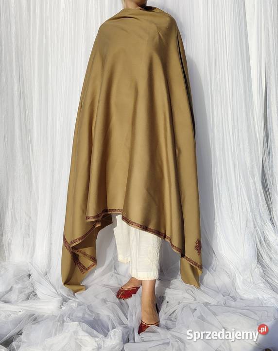 Szal orientalny indyjski haftowany haft paisley Uniseks Szczecin