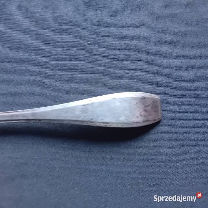Platerowana pozłacana łyżka art deco pierwsza wielkopolskie Koźminek