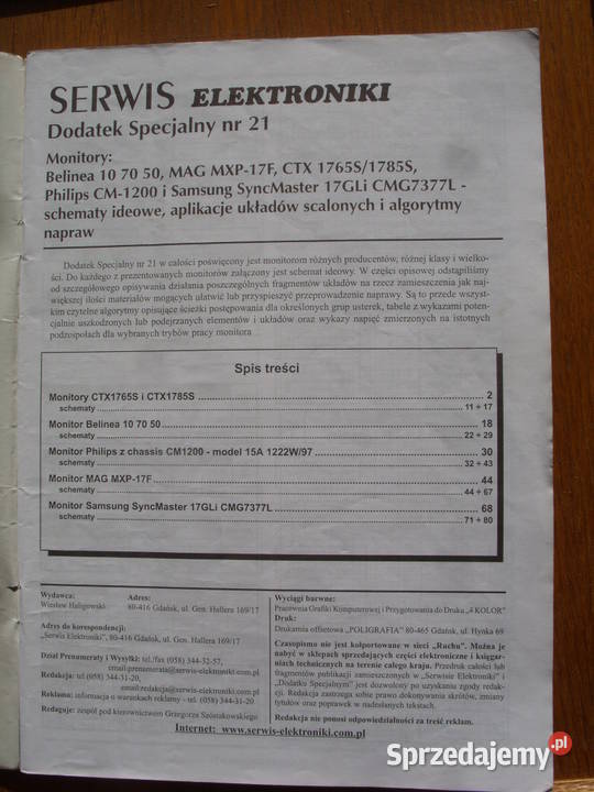 3 SERWIS ELEKTRONIKIDODATEK SPECJALNY 131421 Elektronika Wołów sprzedam