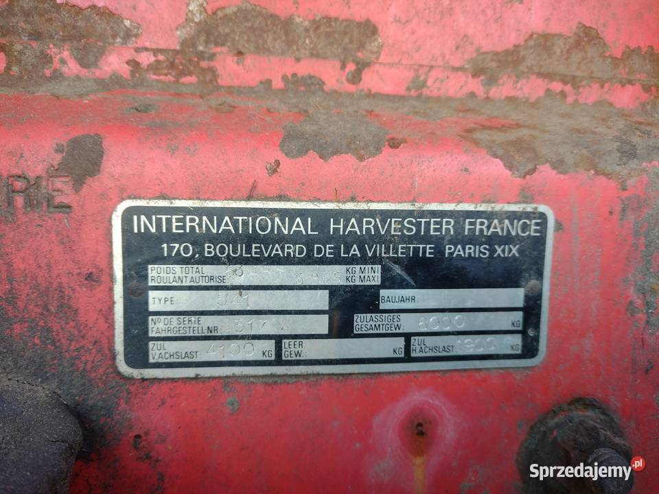 International 541 części uszkodzony podlaskie Łomża