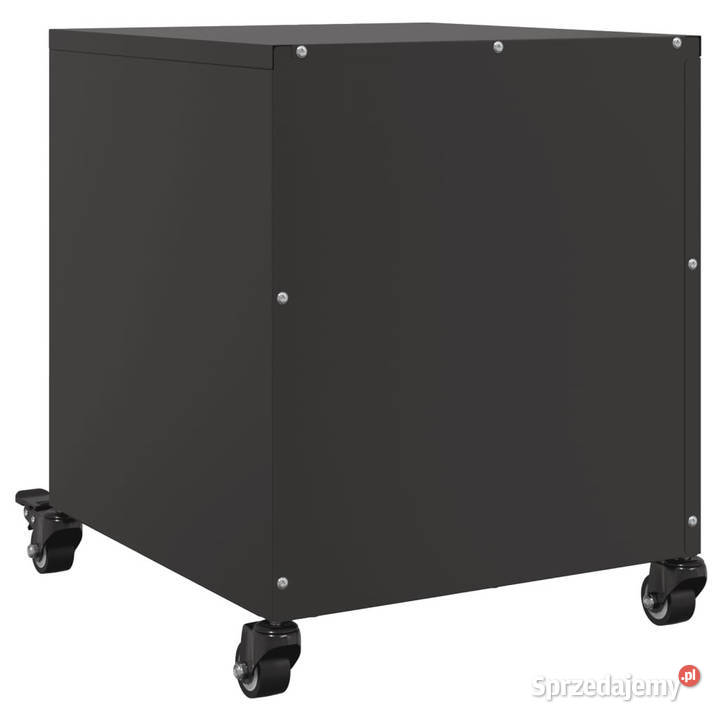 Szafka nocna czarna 36x39x435 stal WM846626 Warszawa