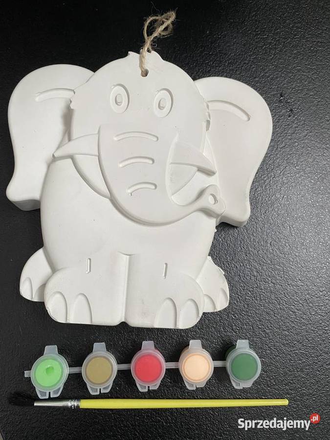 Figurka gipsowa Słoń Artykuły szkolne Bielsko-Biała