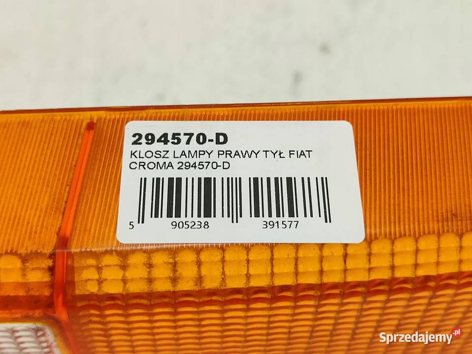 KLOSZ LAMPY PRAWY TYŁ FIAT CROMA 1996 NOWY osobowe