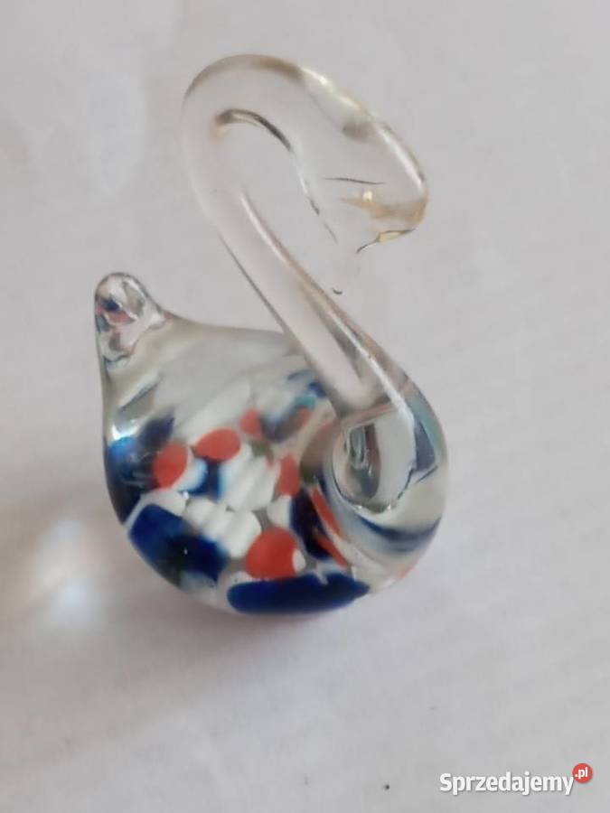 SZKLANY ŁABĘDŹ OZDOBA Pozostałe Szczecinek