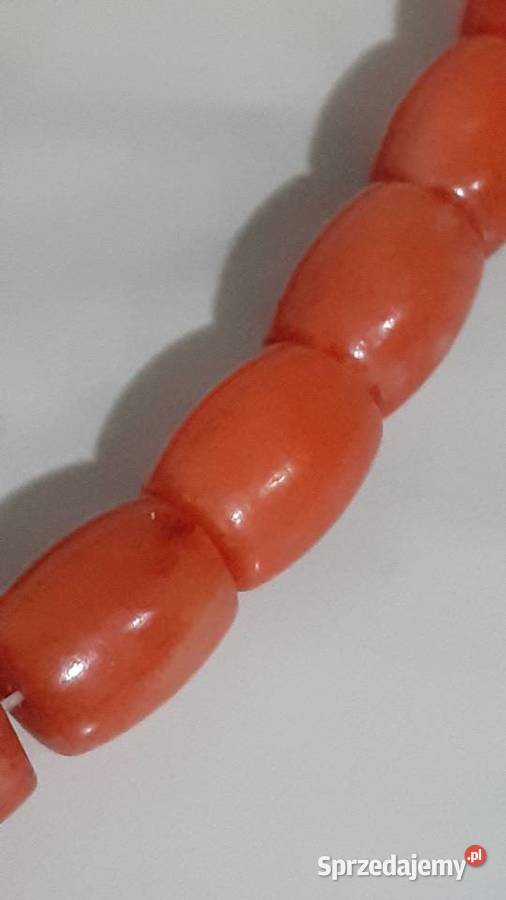 Naszyjnik koral antykwaryczny Biżuteria - półprodukty Siedlce