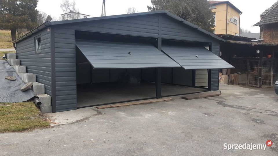 Ładny Garaż Blaszany Drewnopodobny 6x5m Garaże Nysa