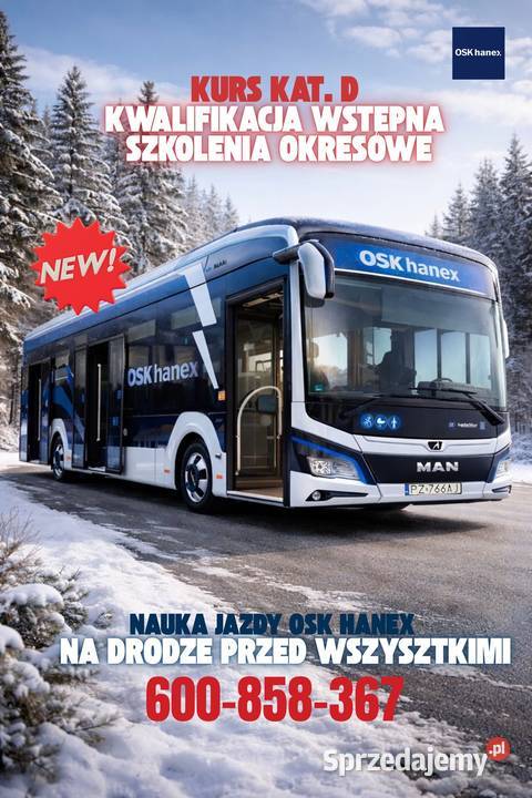 Kurs prawa jazdy kategorii D Oborniki