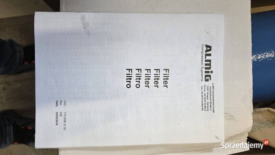 Filtr sprężonego powietrza ALMIG AFP 2640 Oświęcim
