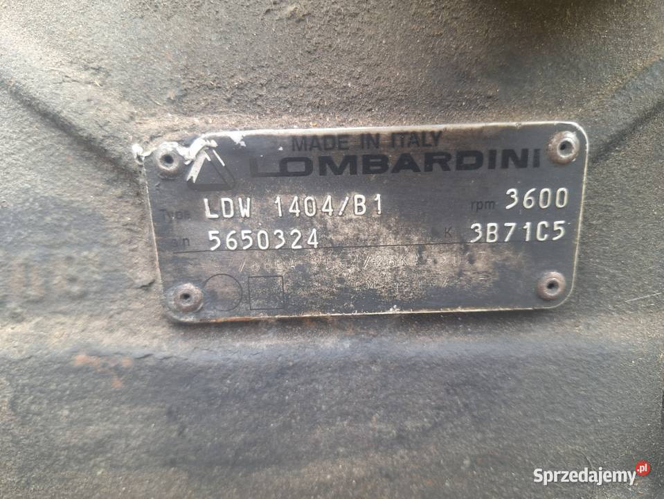 SILNIK FOCS plus LOMBARDINI LDW 1404 uszkodzony Milicz