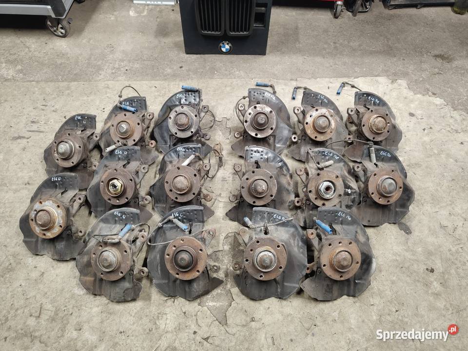 Bmw e46 zwrotnica przód prawa kompletna czujnik Aleksandrów Łódzki