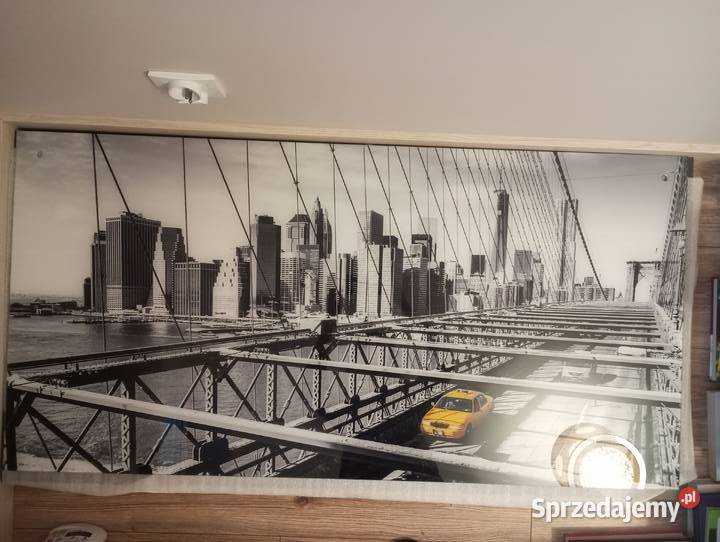 Obraz szklany yellow cab 120x60 Obrazki i obrazy Białystok