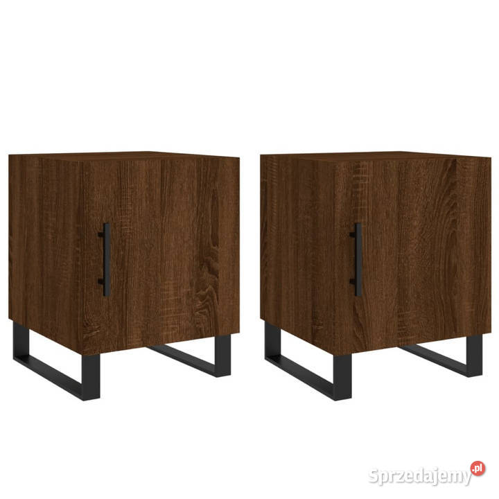 Szafki nocne 2 brązowy dąb 40x40x50 WM827627 mazowieckie Warszawa