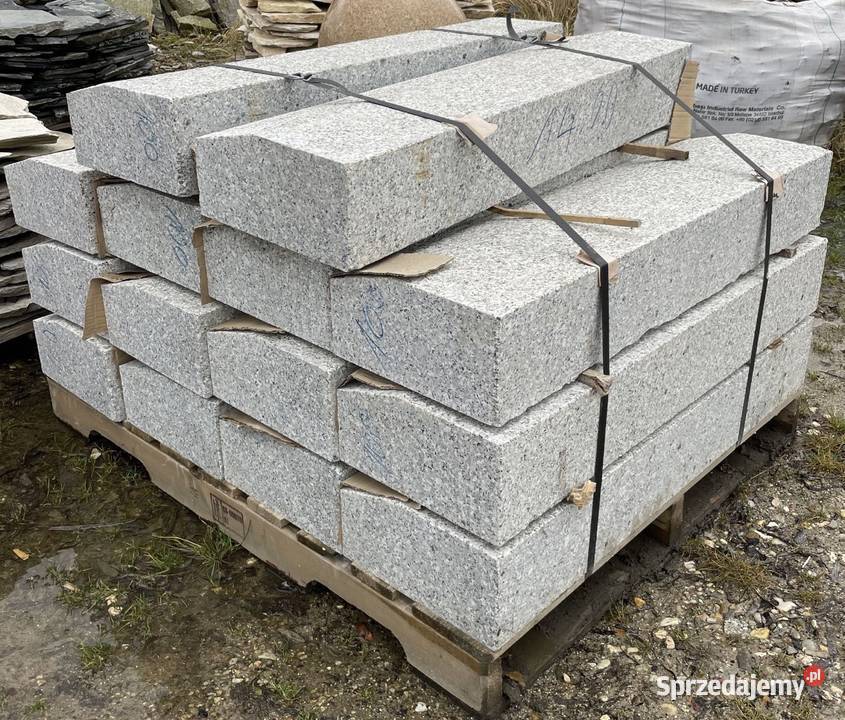KRAWĘŻNIK DROGOWY GRANITOWY 15x30 Płomieniowany Dom i Ogród mazowieckie