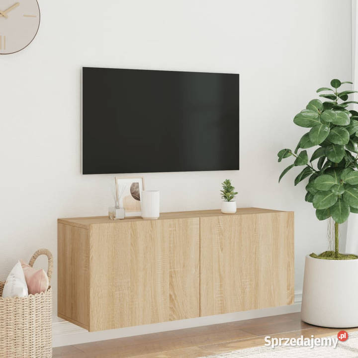 Szafka pod telewizor ścienna dąb sonoma Warszawa