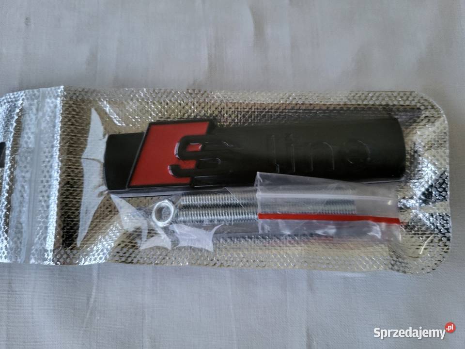 Logo grill S line Audi aluminium nowe sportowy Gliwice