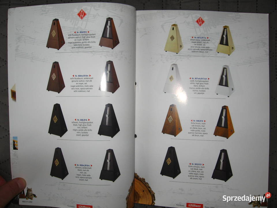 Wittner Metronomes Musical Accessories Catalog Kępice