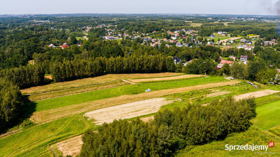 Działka z projektem domu zalewem w Skrzyszowie