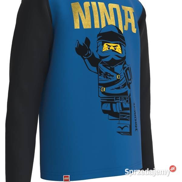 116 Bluza Lego Ninjago niebiesko czarna Kabooki Szczerbice