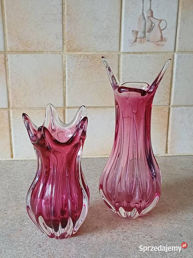 vintage czeskie szkło Nowy Targ