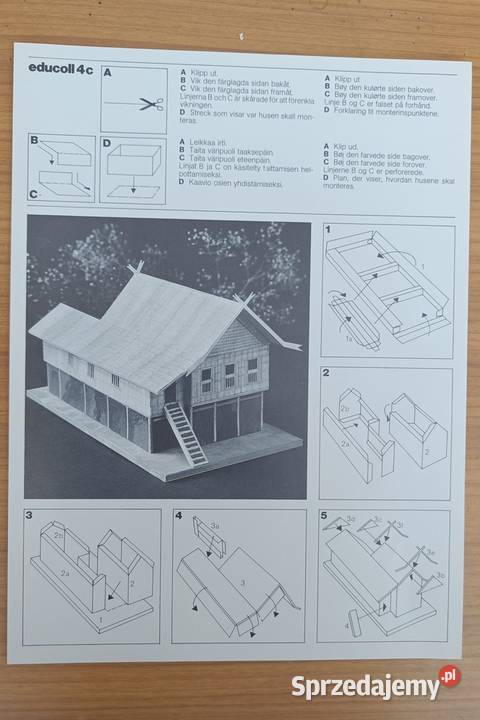 Domki kartonowe do sklejania educoll 4 i educoll pomorskie Gdynia