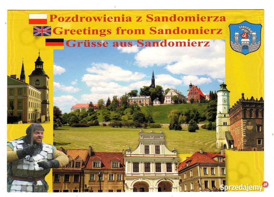 SANDOMIERZ POCZTÓWKA WIELOWIDOKOWA Pocztówki i karty telefoniczne