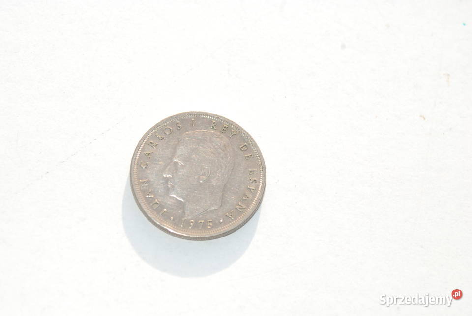 Stara moneta 5 peset ptas Hiszpania 1975 unikat śląskie