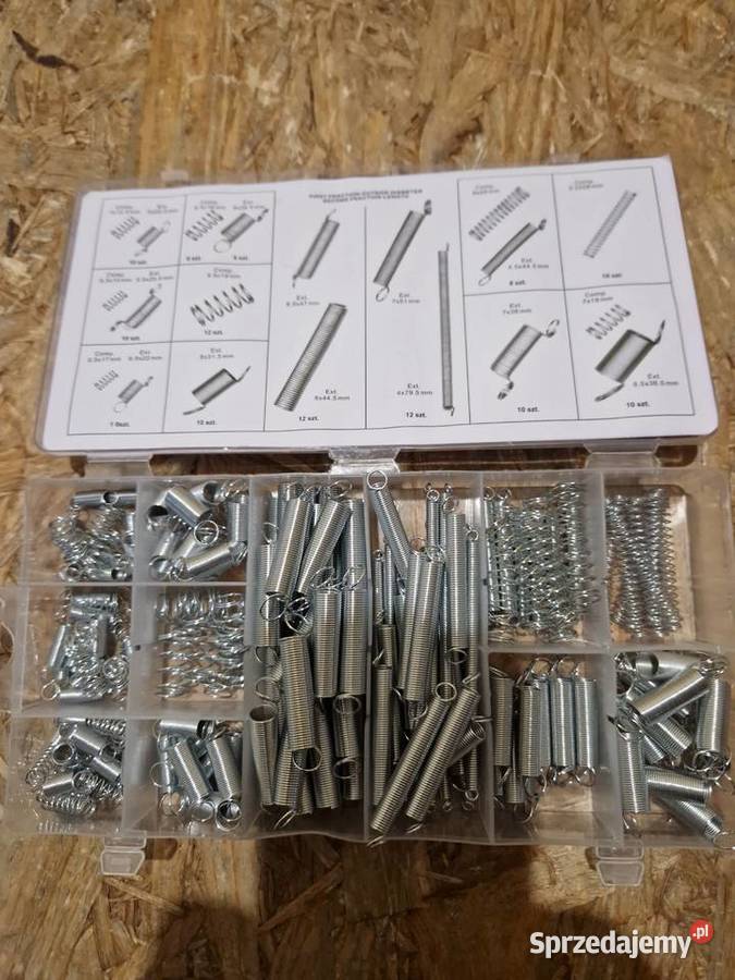 ZESTAW 200 SPRĘŻYNEK ROZCIĄGAJĄCYCH I Głogowa