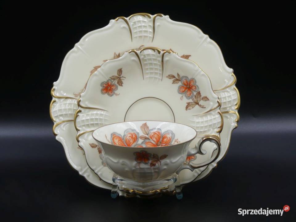 Komplet śniadaniowy Sorau Żary piękne reliefy Poznań