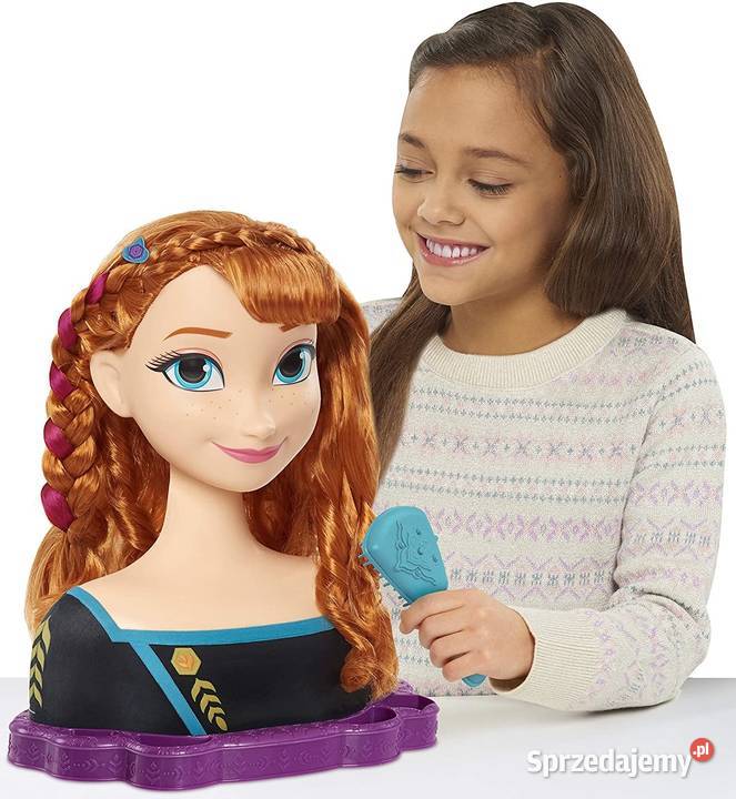 FROZEN Anna DUŻA Głowa do Czesania Stylizacji 3 lata+