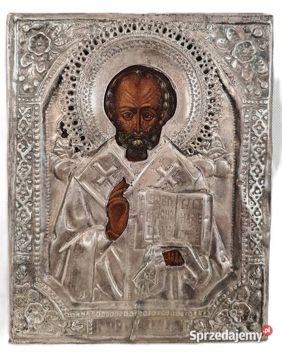 Ikona Święty Mikołaj z Miry Cudotwórca 0288 Warszawa