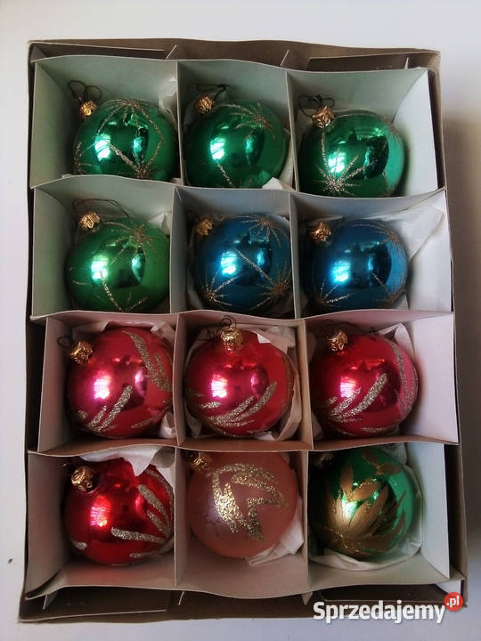 stare bombki vintage PRL Częstochowa