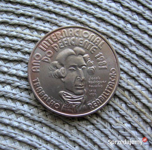 Portugalia 100 Escudo 1981r Międzynarodowy Osób Kalisz