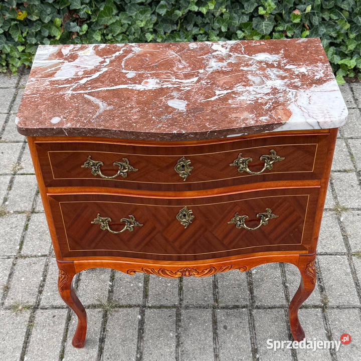 ARTexpert Komoda Ludwik marmurowy blat vintage