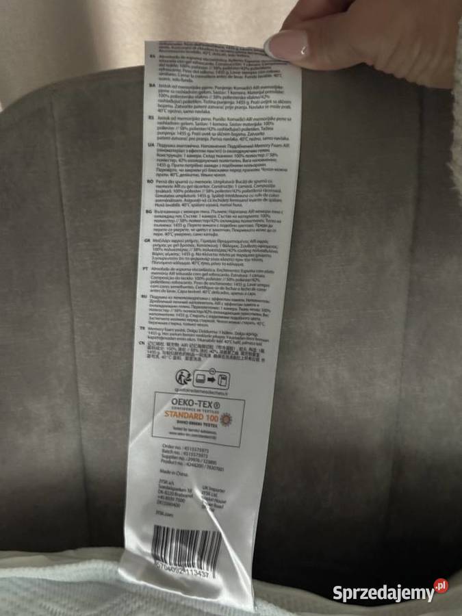 Poduszka ergonomiczna z żelem chłodzącym AIR do