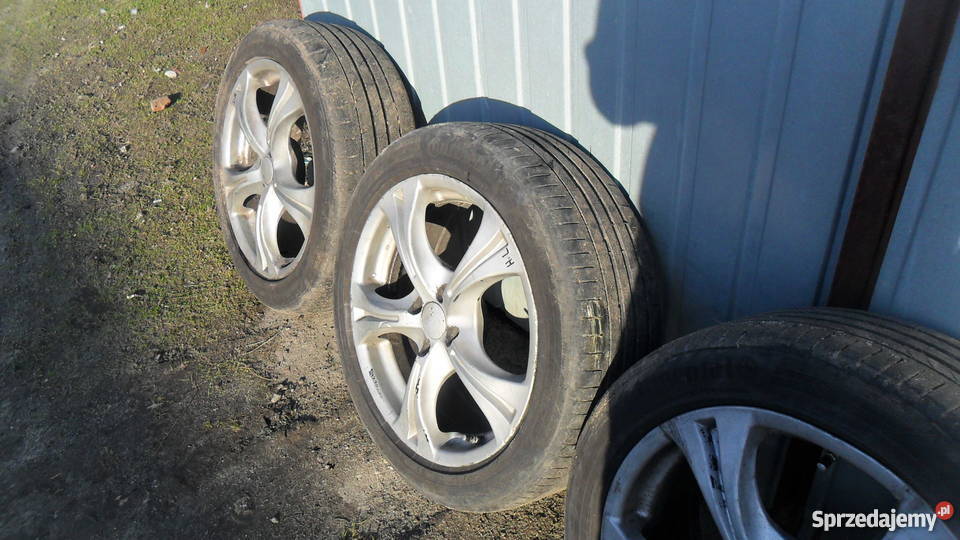Sprzedam alufelgi Alutec 17 4x100 z oponami Cieszanów sprzedam