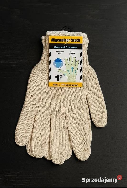 Bawełniane rękawice robocze L Pozostałe mazowieckie Warszawa sprzedam