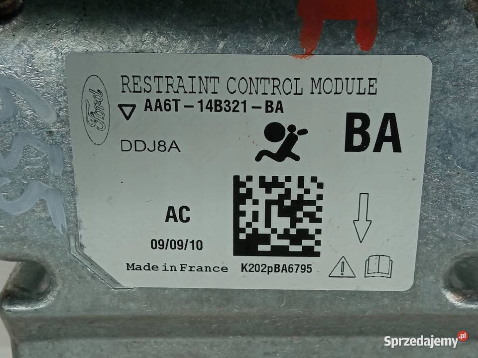 MODUŁ SENSOR AIR BAG AA6T14B321BA Ford Fiesta