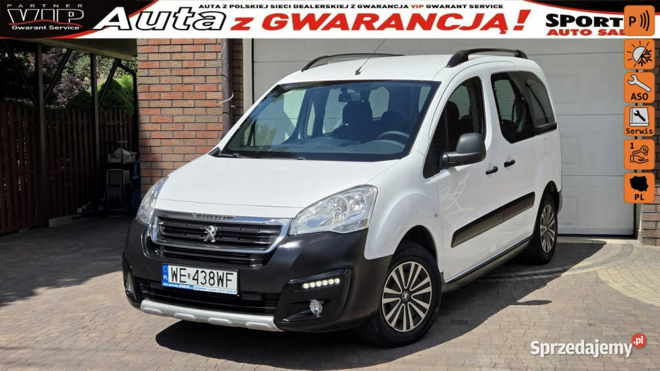 Peugeot Partner 2019rej OUTDOOR 16 HDI Salon I przyciemniane szyby Partner Aleksandrów Łódzki