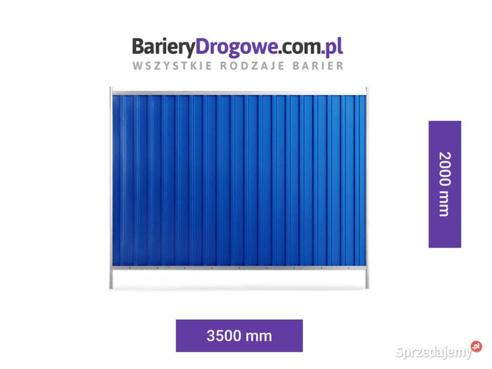 Ogrodzenie budowlane Opole pełne RAL Niebieski