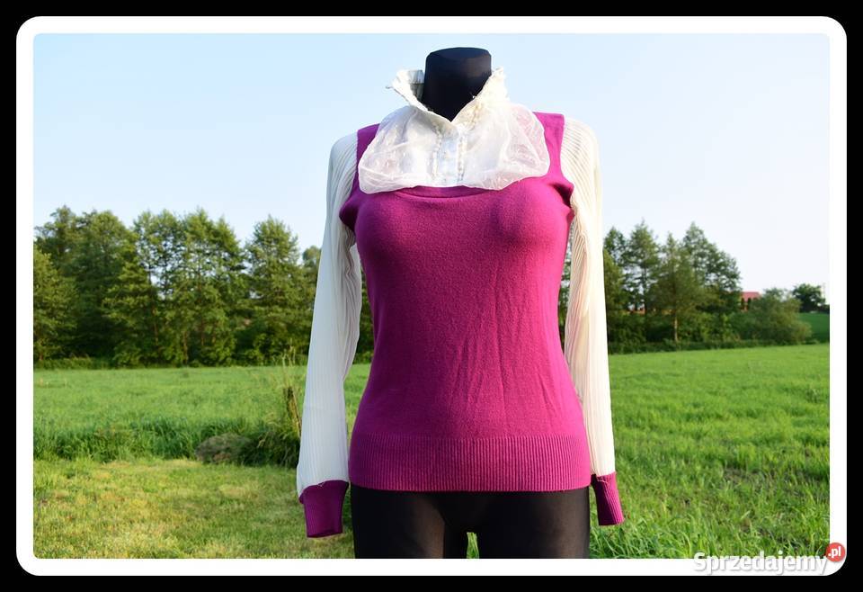 Sweter koszula 2w1 7WEŁNA i KASZMIR elegancki Płock sprzedam