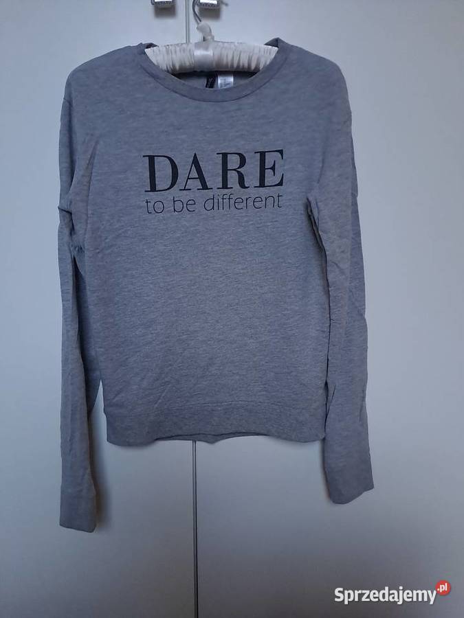 HM Szara Bluza Dare to be different Warszawa