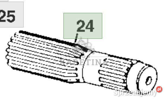 John Deere 8110 8210 8310 8410 Wał Wałek Zębaty Jastrzębniki